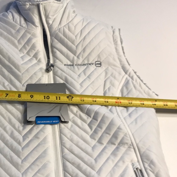 Free Country Womens Small White Reversible Vest - Picture 6 of 7